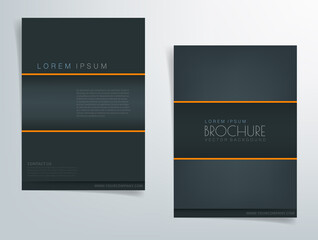 Header flyer business brochure vector graphic with space for text and message design