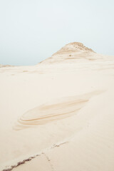 Desert sand dunes. Moving dunes of Łeba. - obrazy, fototapety, plakaty