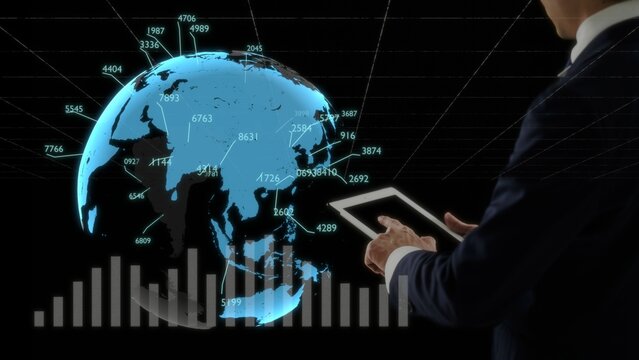 アジアの人口が多い都市とビジネスの3Dレンダリング - Powered by Adobe