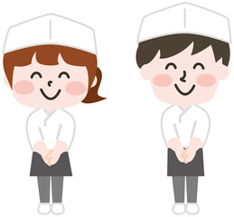 二頭身_飲食店の店員さん(板前) 