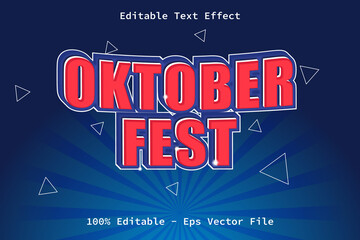 October Fest With Modern Game Style Editable Text Effect
