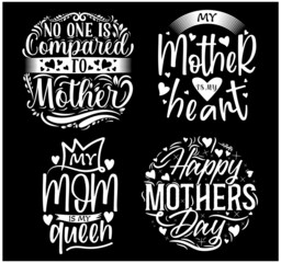 Creative new typography mom Mother's Day t-shirts for as ecra