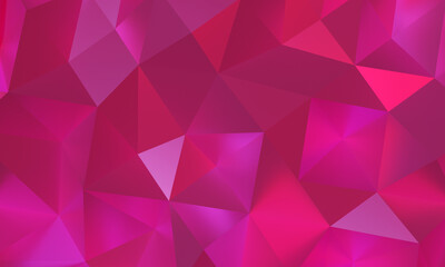 vertical abstract geometric pattern pink background Triangle polygon background brings new popularity and 3D rendering trend.