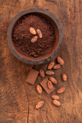 chocolate and cacao beans - 490026766