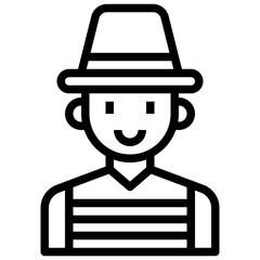 MAN line icon,linear,outline,graphic,illustration