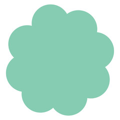 Simple shape vector illustration in flat color design