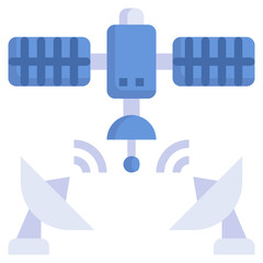 SATELLITE flat icon,linear,outline,graphic,illustration