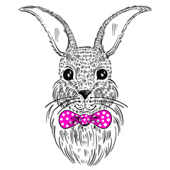 easter bunny with easter egg