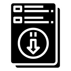 DOWNLOAD glyph icon,linear,outline,graphic,illustration