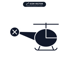 helicopter icon symbol template for graphic and web design collection logo vector illustration