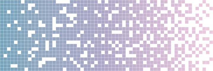 Fading pixel pattern. Blue and pink pixel background. Vector illustration for your graphic design. Vector illustration