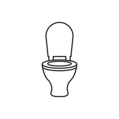 Toilet bowl icon design template vector isolated illustration