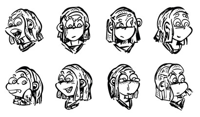 Eight Child's Expressions	