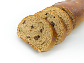 견과류가 들어있는 유럽풍의 빵