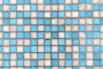 blue mosaic tiles