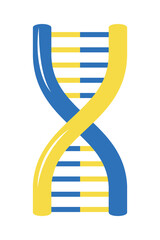 colorful dna strand