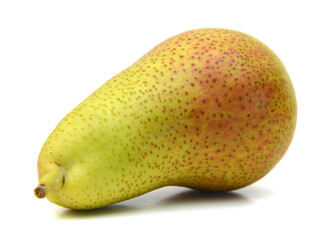 Red pears over white background