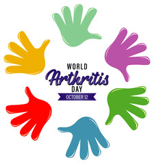 Obraz premium Poster design for world arthritis day