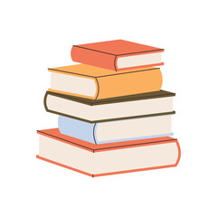 Hand drawn books element for your design