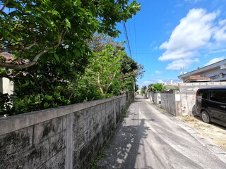 石垣島の市街地、沖縄
