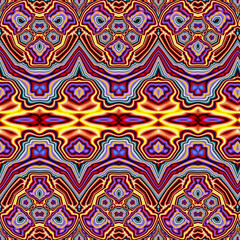 3d effect - abstract geometric fractal pattern