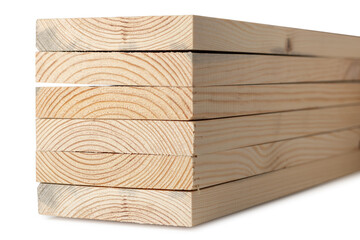 wooden box isolated on white