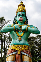 Colorful Hanuman statue, Batu Caves temple, Kuala Lumpur, Malaysia, Asia