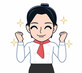 レストランの店員