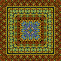 3d effect - abstract square geometric pattern