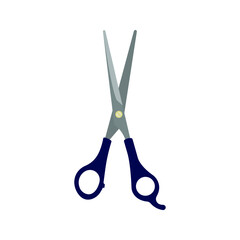 open scissor icon. vector illustration