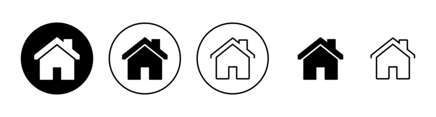 House icons set. Home sign and symbol