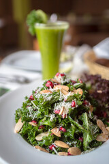 Kale salad and Kale juice