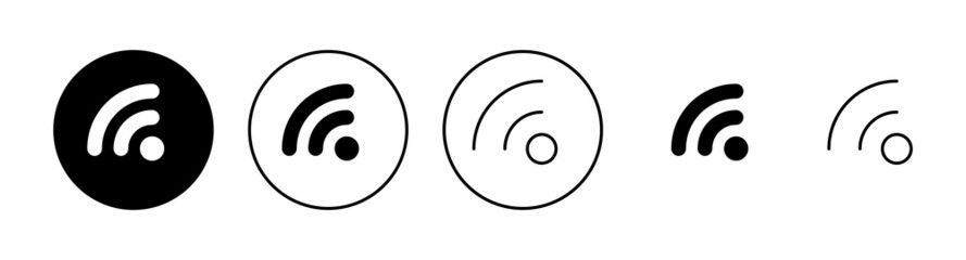 Wifi icons set. signal sign and symbol. Wireless  icon