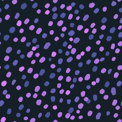 Seamless polka dots pattern for fabrics and textiles and packaging and gifts and cards and linens