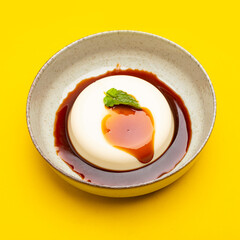 Panna Cotta Italian home made cream dessert