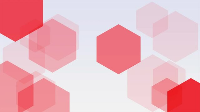 Gradient red hexagons pattern, abstract business and corporate style background