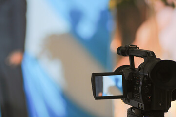 camcorder used for news Record moving images in various tasks.