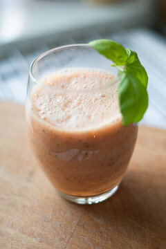 Tomato - Basil Smoothie, Coctail In A Glass, Diet Food, Post, Diet, Vegetarian, Vegan