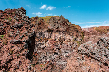 Vesuvius National Park is an Italian national park centered on the active volcano Vesuvius, southeast from Naples.
