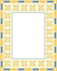 Mockup frame with a pattern in the style of gothic