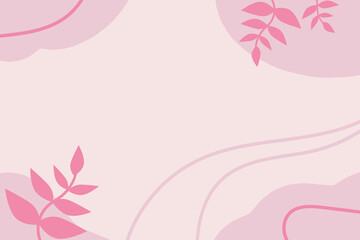romantic floral pink background