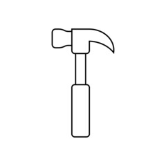 Hammer icon in line style