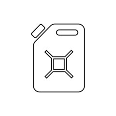 Jerry can icon in line style