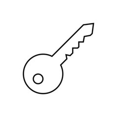 Key icon in line style
