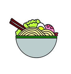Design Noodle Vector, template noodle vector