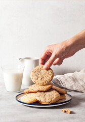 cookies and milk - 490065329