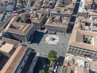 fotografia aerea città di catania