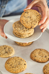 cookies on a plate - 490066307