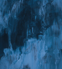 Dark blue texture. Versatile artistic image for creative design projects: posters, banners, cards, book covers, magazines, prints, wallpapers. Mixed media.