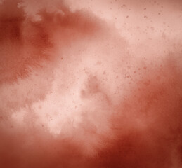 Fototapeta premium Abstract background. Versatile artistic image for creative design projects: posters, banners, cards, covers, magazines, prints and wallpapers. Red ink on paper.